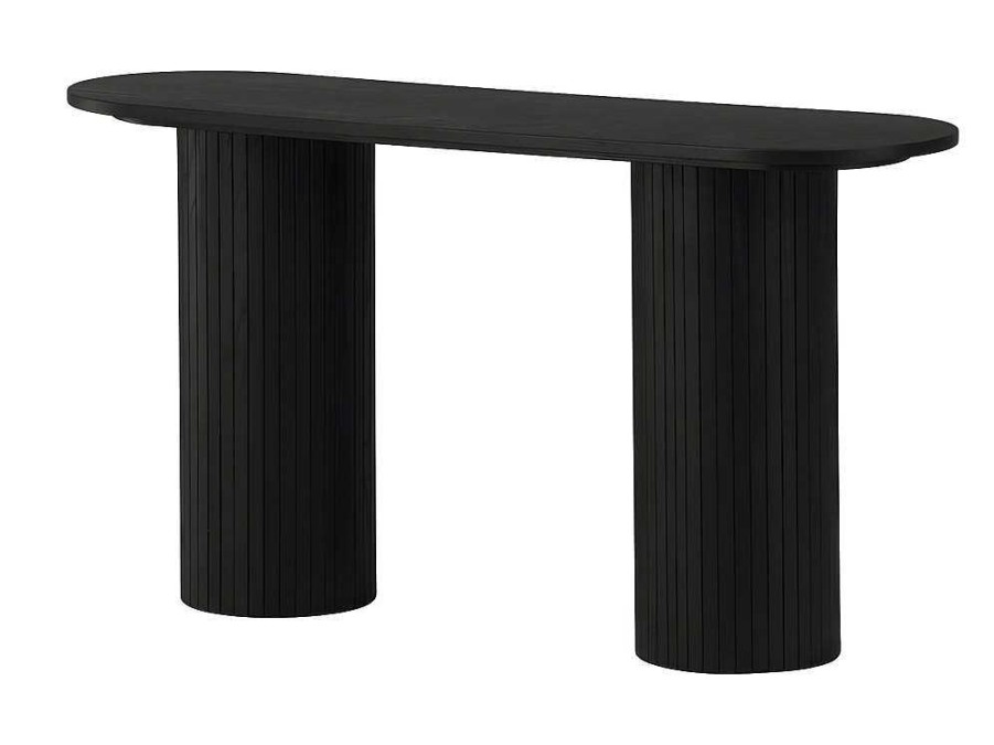 Vente-unique Sidetable | Bianca Sidetable 40X130Cm Zwart.