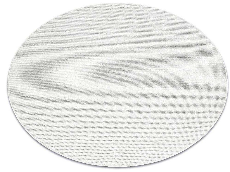 RugsX Tapijt Rond | Vloerkleed Casablanca Plus Rond Creme Eenkleurig, Lus Cercle 150 Cm