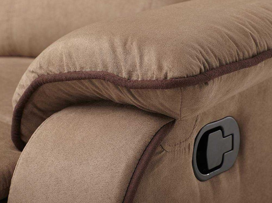 Vente-unique Aanbiedingen: Zitbank & Fauteuil | Tweezits Relaxbank Microvezel Hernani - Taupe