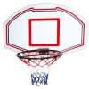 Vente-unique Spel Voor Buiten | Basketbalnet Voor Aan De Muur, Wit - B111 X H77 Cm - Bemidji