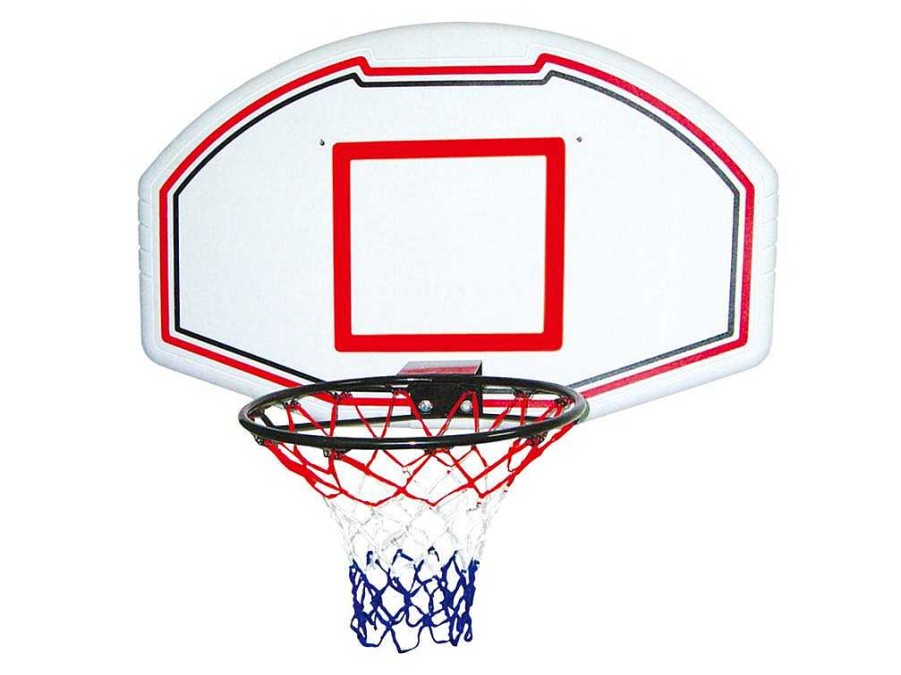 Vente-unique Spel Voor Buiten | Basketbalnet Voor Aan De Muur, Wit - B111 X H77 Cm - Bemidji