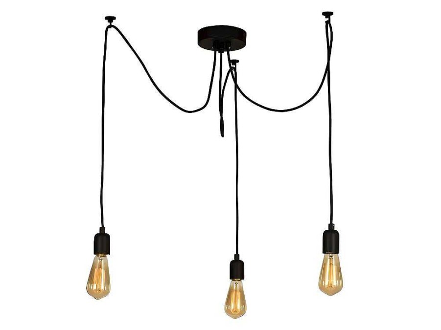 EPIKASA Aanbiedingen: Woonaccessoires | Andria Hanglamp, Zwart, 180 X 180 X 93 Cm, Epikasa