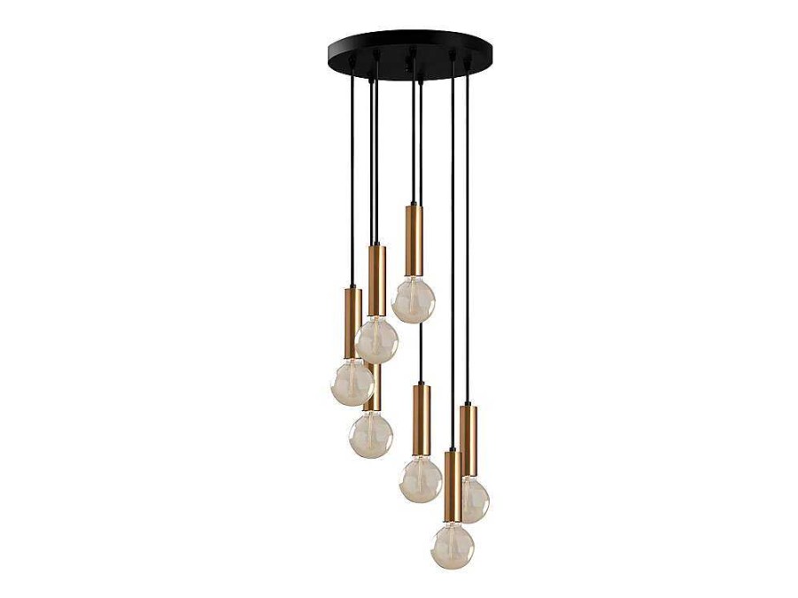 OZAIA Hanglamp | Hanglamp In Vintage-Stijl Met Verstelbare Hoogte - Metaal - H40-136 Cm - Goudkleurig - Josette