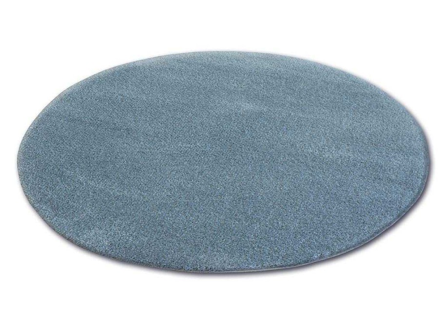 RugsX Tapijt Rond | Tapijt Rond Shaggy Micro Grijskleuring Cercle 100 Cm