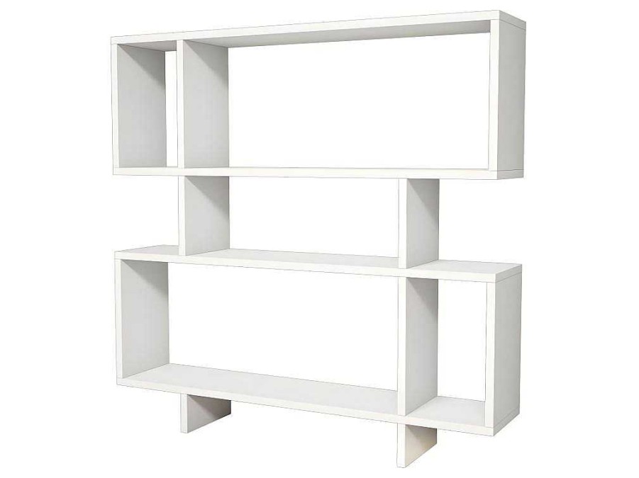 Homemania Boekenkast & Vitrine | Hera Boekenkast, Wit, 100X22X111 Cm, Epikasa