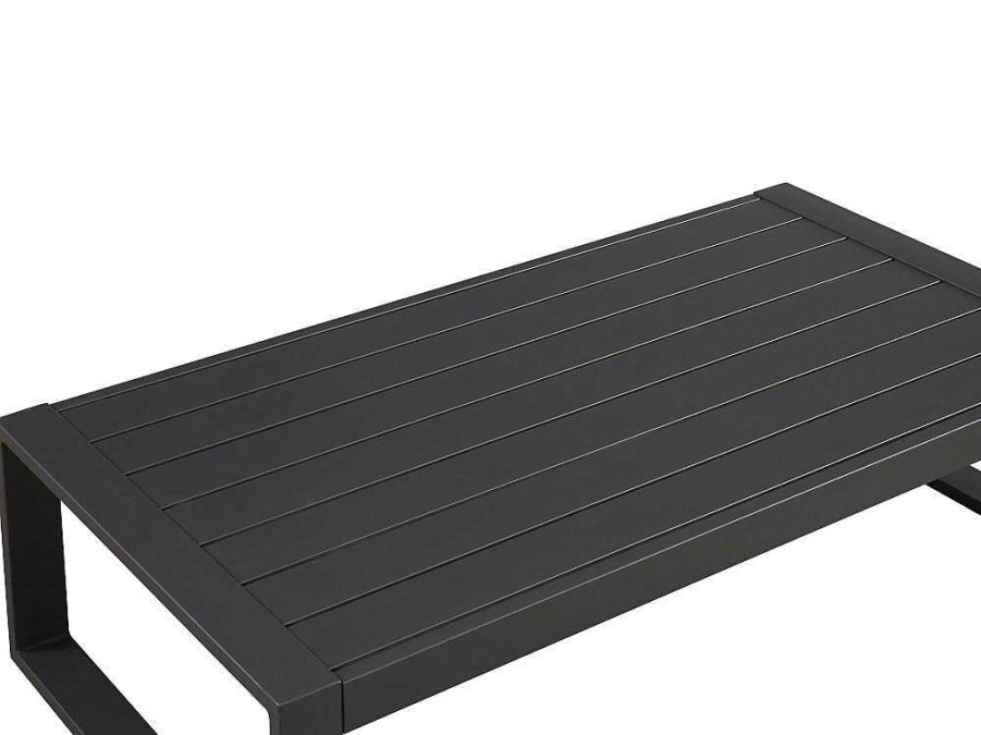 MYLIA Loungeset | Tuin Salontafel Molokai Van Aluminium - Antraciet