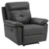 Vente-unique Relaxfauteuil | Relaxfauteuil Van Grijs Leer Vineta