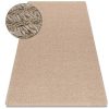 RugsX Klein Tapijt | Tapijt Jute 3650 Beige Een Kleur - Jute, Platgeweven, Franjes 140X190 Cm