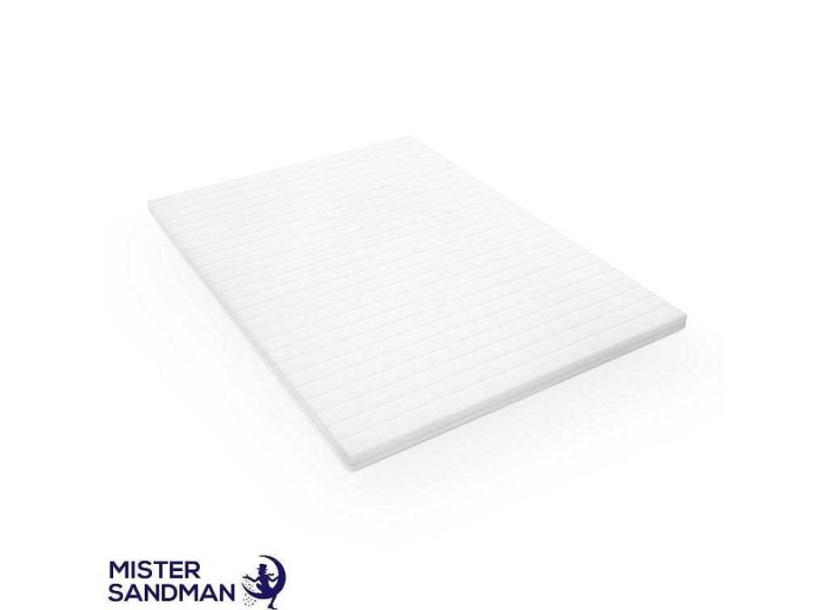 MISTER SANDMAN Topmatras | Topmatras 180X200 Cm Met Stevige Ondersteuning - Afneembare En Wasbare Hoes Voor Optimale Hygiene