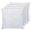 DREAMEA Hoofdkussen | Set Van 4 Zachte Hoofdkussens 60 X 60 Cm - 400 Gr - Wit - Torivia