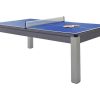 Vente-unique Spel Voor Binnen | Modulaire Tafel - Biljart En Pingpong Balthazar - 213 X 112 X 81,5 Cm - Grijs