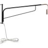 OZAIA Wandlamp | Set Van 2 Hangende Wandlampen - Metaal - L65 X D10 X H25 Cm - Zwart En Koperkleurig - Colwood.