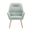 Vente-unique Fauteuil Stof | Fauteuil Van Blauwgroene Stof Osimo