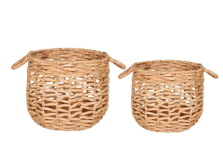 House Nordic Opbergaccessoire | Adra Mand O30/35Cm Set Van 2 Naturel.