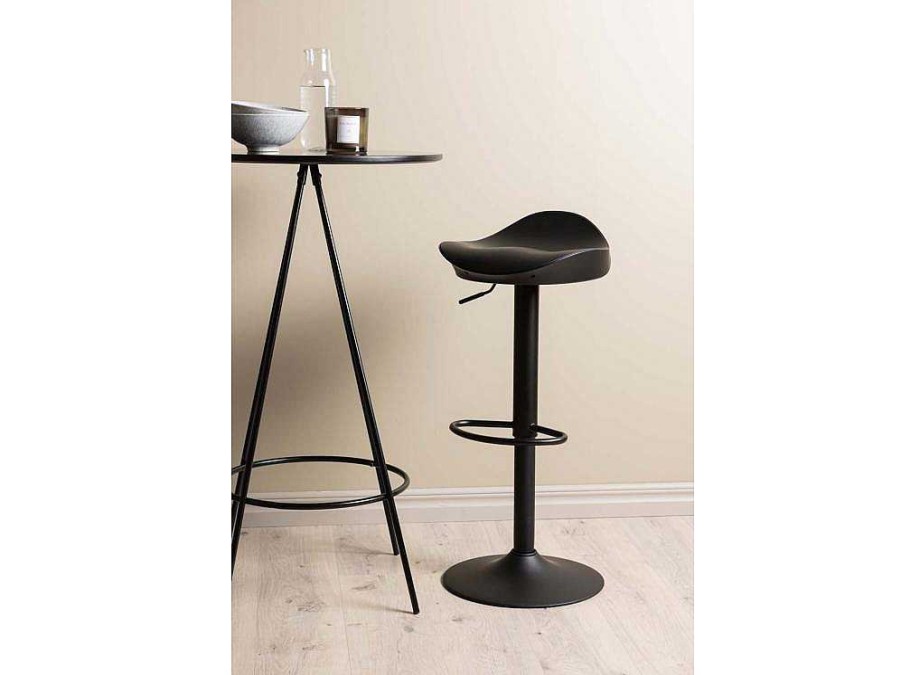 Vente-unique Barmeubel | Bistro Barmeubelset Bartafel Zwart En 2 Adesto Barstoelen Zwart.