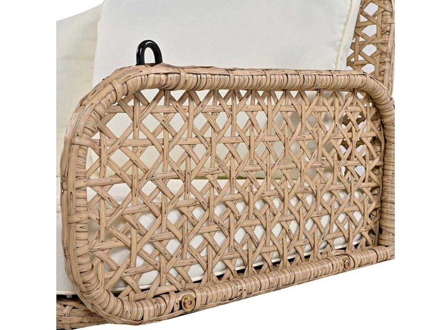 ModernLuxe Hangstoel | Pe Rotan Hangstoel - Tuinschommel - 2 Plaatsen - Met Kussens - Beige