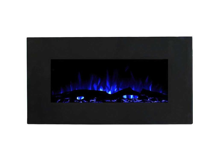 FLAMATECH Haard | Elektrische Sfeerhaard Chandela - L84 X D14 X H45 Cm - Zwart