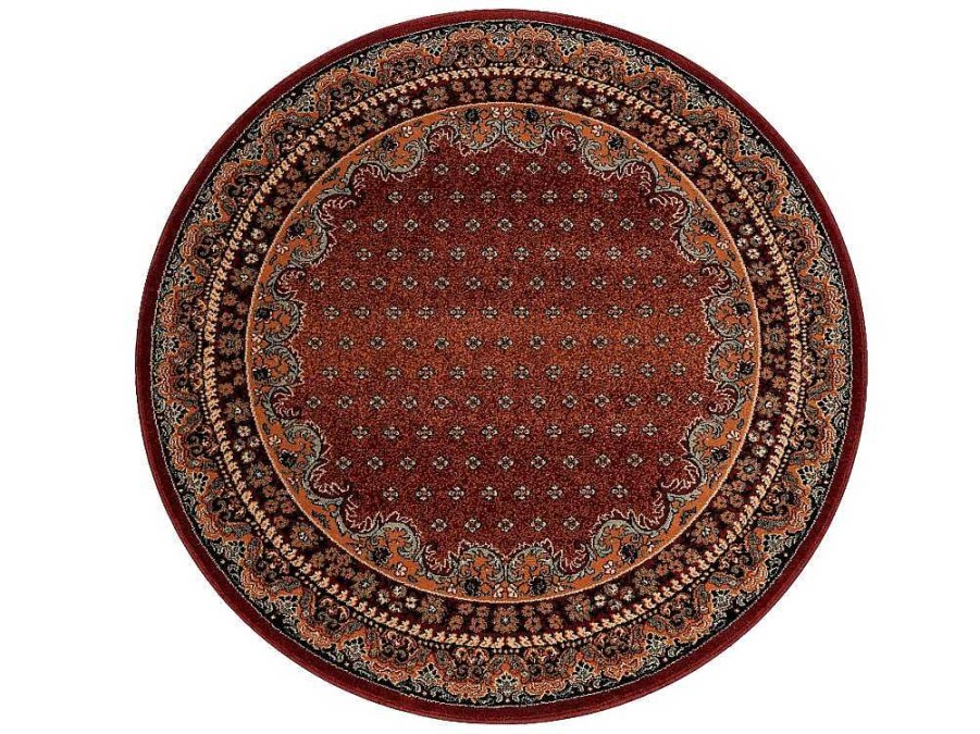 RugsX Tapijt Rond | Tapijt Polonia Rond Baron Bordeaux Cercle 200 Cm