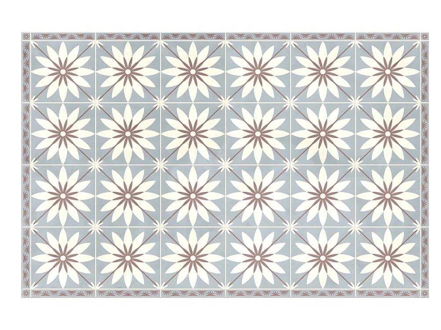 OZAIA Tapijt Van Vinyl | Tapijt Van Vinyl Met Bloempatroneneffect Florita - 120 X 180 Cm