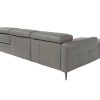 Angel Cerda Hoekbank | Chaise Longue Bank In Donkergrijs Leer Met Relaxmechanisme 6125 Angel Cerda