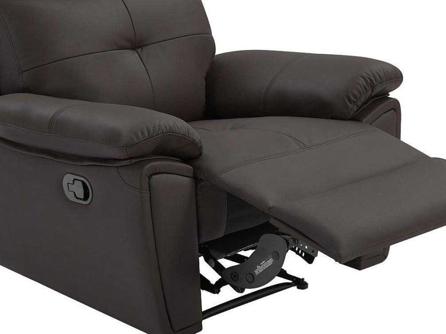 Vente-unique Relaxfauteuil | Relaxfauteuil Van Bruin Leer Vineta