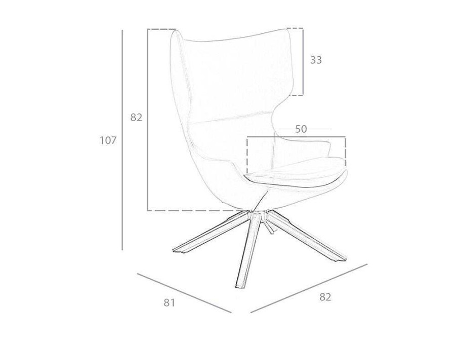 Angel Cerda Fauteuil Kunstleer | Draaifauteuil In Eco-Leer 5072 Angel Cerda