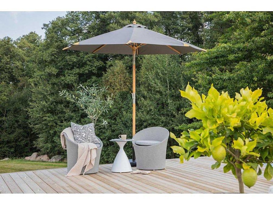 Vente-unique Parasol | Cerox Parasol Met Kantelfunctie Grijs.