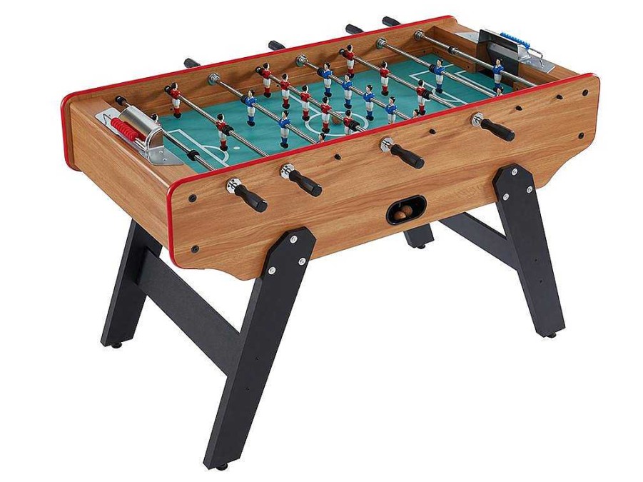 Vente-unique Spel Voor Binnen | Tafelvoetbal Paulo Van Mdf - L153 X B77,6 X H96 Cm - Eiken