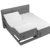 Palacio Elektrisch Relaxatiebed | Boxspring-Hoofdbord + Elektrische Lattenbodem + Matras + Opleg - 2 X 90 X 200 Cm - Lichtgrijs - Lodi Van Palacio