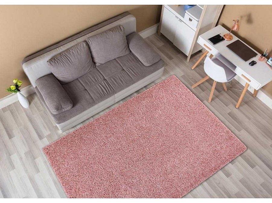 RugsX Tapijt Hoogpolig | Tapijt Soffi Shaggy 5Cm Rozekleuring 80X150 Cm