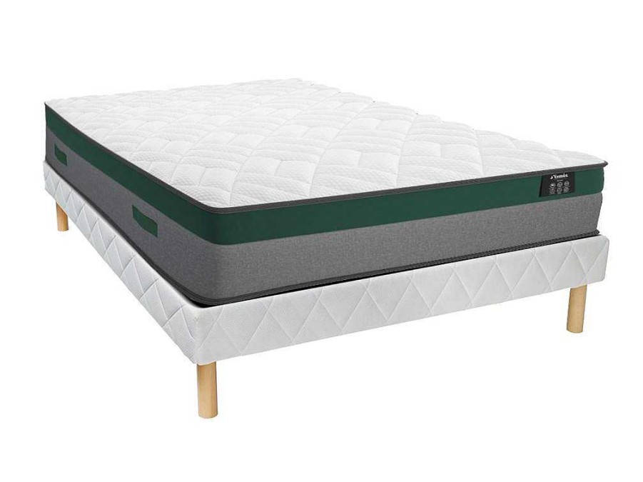 Ysmée Set Matras En Lattenbodem | Set Bedbodem + Matras Met Pocketveren Prestige Van Ysmee - 160 X 200 Cm