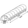 EXPERTLAND Tuinkas | Tunnelkas Met Stalen Structuur Ipomea 24M - L800 X B300 X H200 Cm