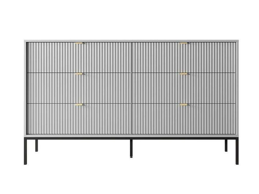 PASCAL MORABITO Ladekast | Commode Met 6 Lades - Grijs - Liouba - Van Pascal Morabito