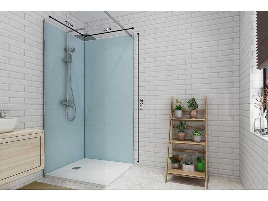 Shower & Design Douchewandpaneel | Set Van Twee Douchewandpanelen Inclusief Profielen - 2X L90Cm X H210 Cm