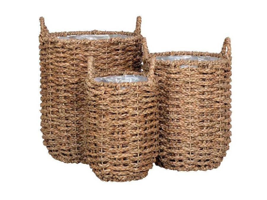 Vente-unique Decoratieobject Voor Binnen | Hue Planten Schuilplaatsen Set Van 3 Stuks. Buitenshuis Naturel.