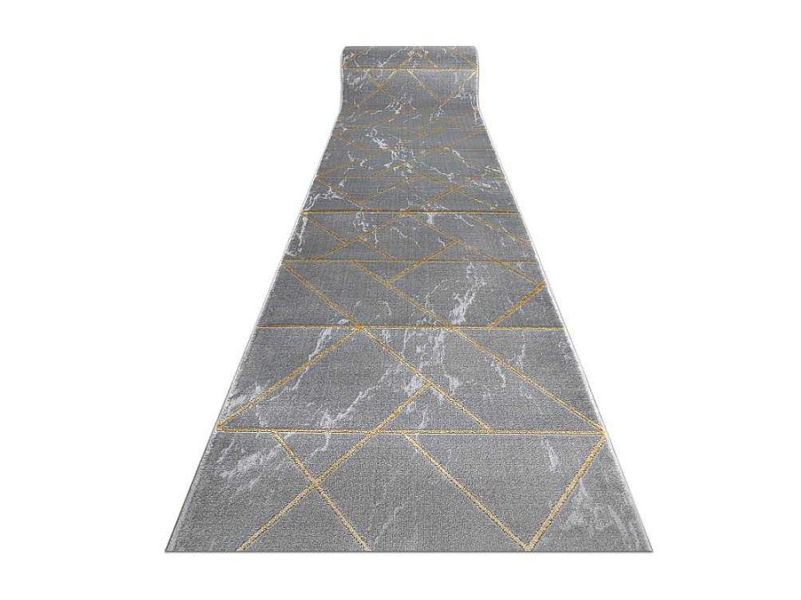 RugsX Gangtapijt | Tapijtloper Emerald Exclusief 1012 Glamour, Stijlvol Marmer, Geometris 80X310 Cm