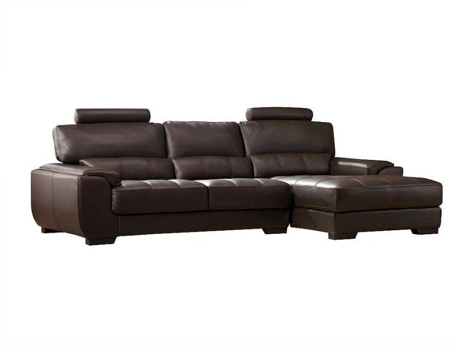 LINEA SOFA Leren Zitbank | Hoekbank Van Leer Metropolitan Ii - Bruin - Hoek Rechts