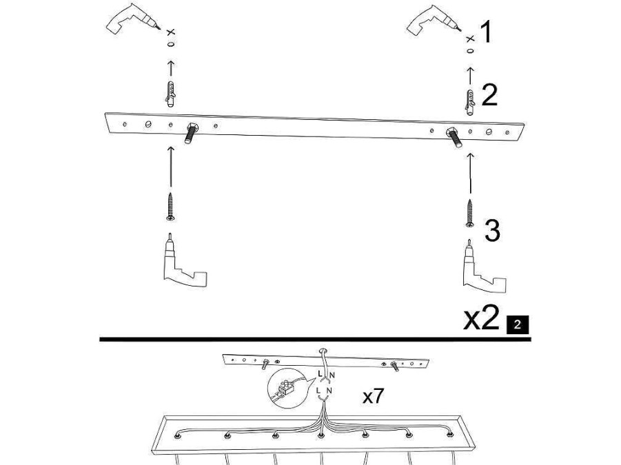 OZAIA Hanglamp | Hanglamp Met Verstelbare Hoogte Yildo - 3 Kappen - L67 X H25/111 Cm - Zwart En Koperkleurig