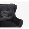 LINEA SOFA Fauteuil Leer | Leren Draaistoel Anaba - Zwart