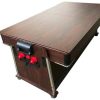 ELITESHOPPING Spel Voor Binnen | Biljarttafel 7 Voet Multi-Game Blauw Air Hockey + Tennistafel Stark