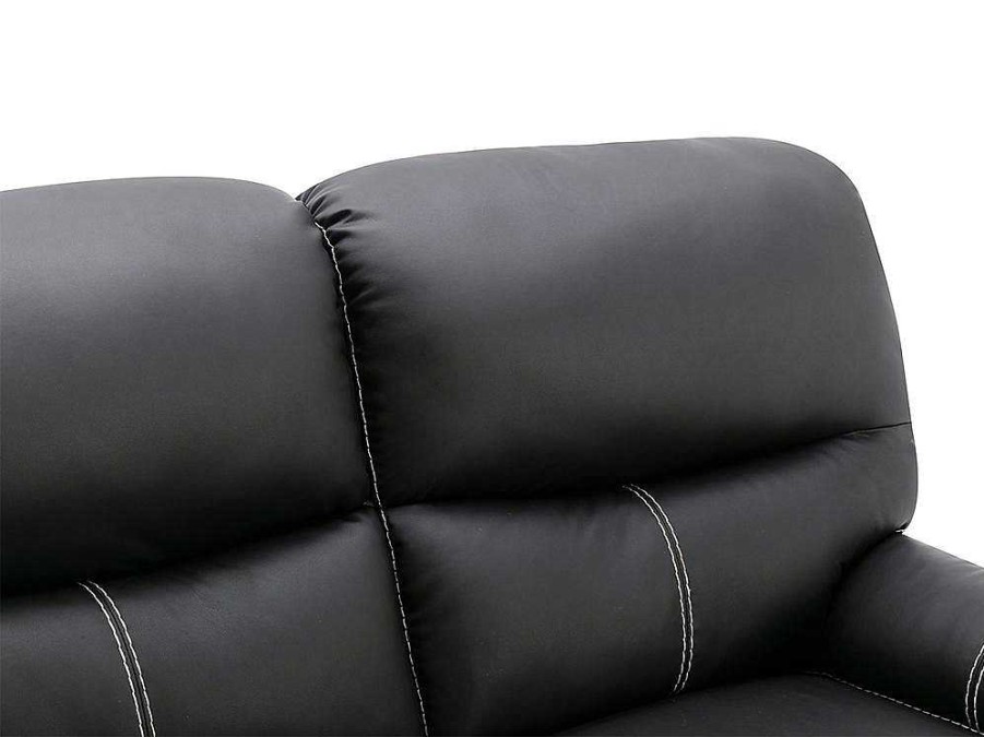 Vente-unique Aanbiedingen: Zitbank & Fauteuil | Tweezits Relaxbank Canby - Kunstleer - Zwart