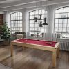 Vente-unique Spel Voor Binnen | Modulaire Tafel - Biljart En Pingpong Balthazar - 213 X 112 X 81,5 Cm - Rood