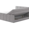 Palacio Boxspringbed | Complete Set Boxspring Met Verstelbaar Hoofdeinde + Bedbodem-Kist + Matras + Dekmatras Verone - Lichtgrijs - 160X200 Cm