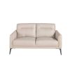 Angel Cerda Zitbank | 2-Zitsbank In Taupe Rundleer 6137 Angel Cerda