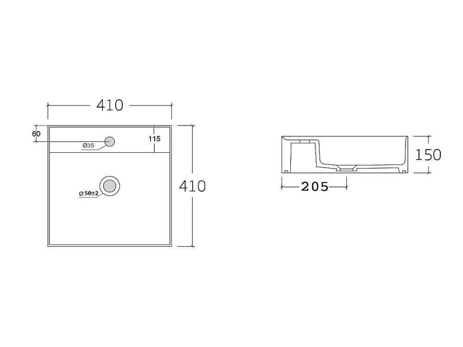 Vente-unique Badkamermeubel Met Enkele Wastafel | Hangmeubel Voor Badkamer Met Wastafel Om Erop Te Plaatsen - Eikenfineer - 80 Cm - Mesliva