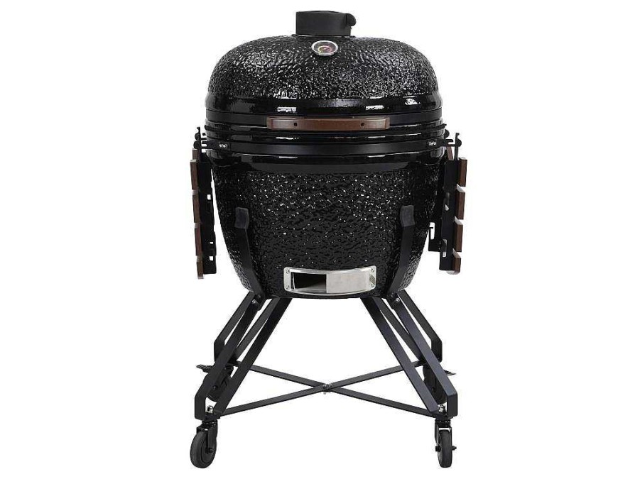 Vente-unique Buitenkeuken | Kamado-Houtskoolbarbecue Van Keramiek En Bamboe 67 X 85 X 120 Cm - Ayumi