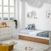 Vente-unique Kinderbed | Onderschuifbed Juliette - 2 X 90 X 190 Cm - Wit