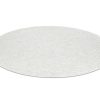 RugsX Tapijt Rond | Vloerkleed Casablanca Plus Rond Creme Eenkleurig, Lus Cercle 80 Cm