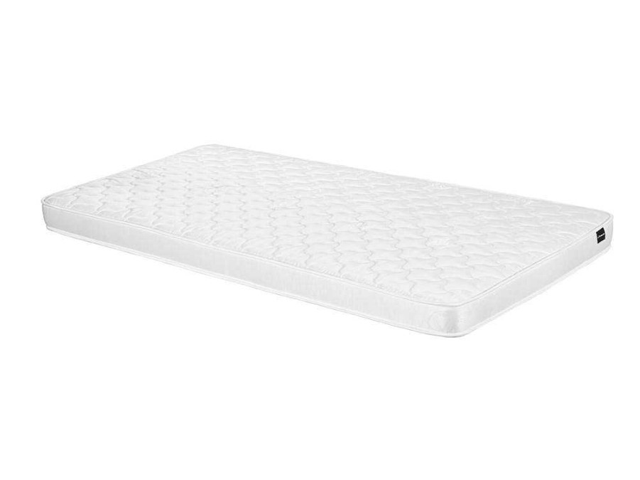 Vente-unique Bed Met Slaaplade | Uitschuifbare Bedbank Sebille - Metaal - 2 X 90 X 200 Cm Of 180 X 200 Cm - Wit - Optie Matras