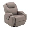 Vente-unique Fauteuil Stof | Massagefauteuil Silvano In Stof - Taupe